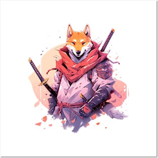 samurai fox Posters and Art